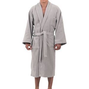 Alpine Swiss Aiden Mens Cotton Terry Cloth Bathrobe Shawl Collar Velour Spa Robe